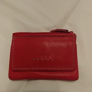 COPY - Small red leather wallet